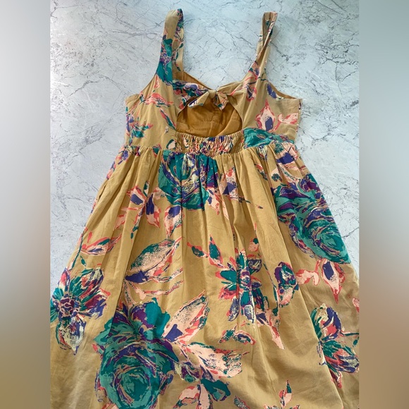 Tan Summer Mini Dress - Picture 2 of 3